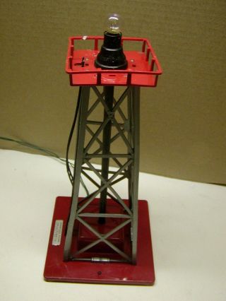Vintage S scale American Flyer 769 metal Aircraft Beacon gray And Red 3