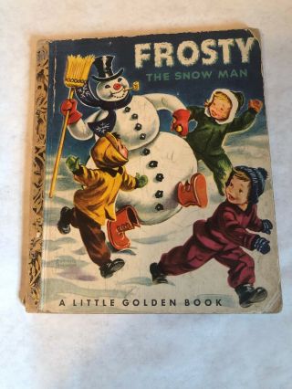 Frosty The Snowman,  1951 A Little Golden Book Vintage