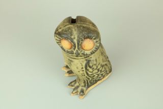Tremar Cornwall Owl Money Box / Piggy Bank,  Vintage Studio Pottery 2