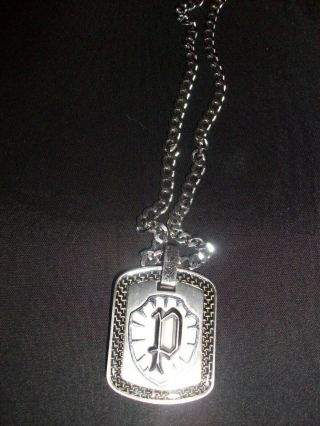 Pre - Owned Jewellery Stainless Steel Police Pendant With Tag Vintage?