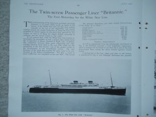 White Star Line - Britannic - The Shipbuilder - July 1930 2