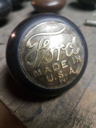 Ford Made In The Usa Rat Hot Rod Shift Knob Pick Up Truck Scta Model T A.