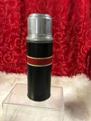 Vintage The American Thermos Bottle Red And Black No B7