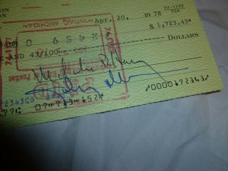 Bank Check Signed By John Delorean,  Interesting Use Of Proceeds Reports,  More