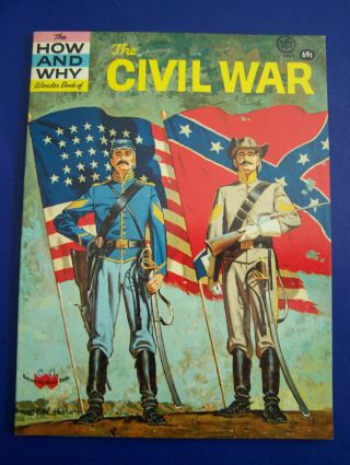 1971 Vintage The How & Why Wonder Book The Civil War Pb Unread Book Pristine