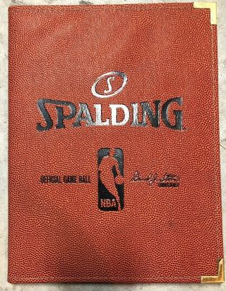 Spalding Official Game Ball Coach’s Portfolio Nba Basketball Vintage