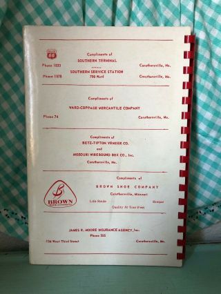 Vintage Caruthersville Woman ' s Club Cookbook Missouri 1950 ' s 1960 ' s Recipes 2