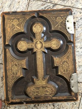 Antique Holy Bible From The 1800 