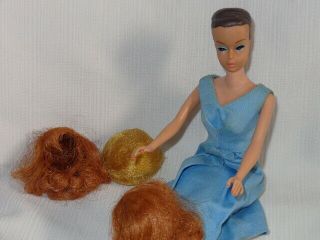 Vintage Mattel Barbie Fashion Queen Doll With Wigs