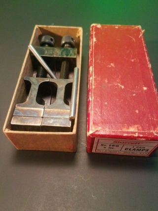 Vintage Starrett 160 Toolmakers Clamp Set,  2 In Cap,  2 Pc -,  Very Light Use