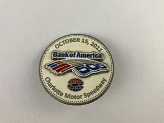 2011 Bank Of America 500 Charlotte Motor Speedway Nascar Racing Event Push Pin