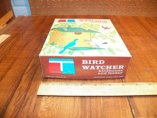 Vintage 1960s TUPPER TOYS Bird Watcher Birdhouse And Feeder - Tupperware 3