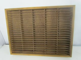 Vintage Napa Valley 100 Cassette Tape Wall Storage Unit Shelf Case Wooden Rack A