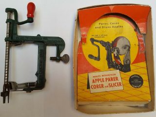 Vintage White Mountain Apple Parer Corer & Slicer With Box