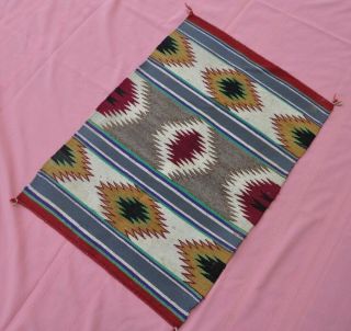 Antique Navajo Rug Germantown Transitional Saddle Blanket Native American