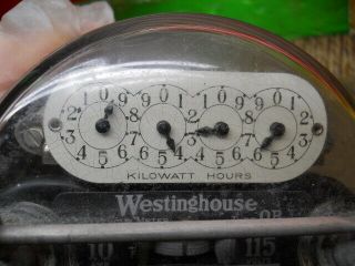 ESTATE VINTAGE WESTINGHOUSE OB WATTHOUR METER SINGLE PHASE MAN CAVE WALL ART 3