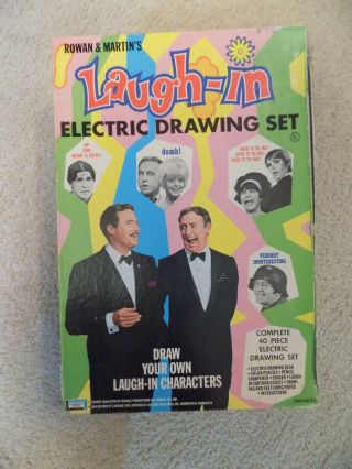 Vintage 1969 Laugh - In Electric Drawing Set,  Rowan & Martin,  Goldie Hawn