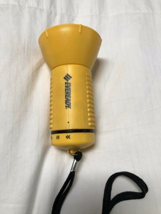 Vintage Eveready Sport Gear Yellow Outdoor 2 - Way Lantern Flashlight
