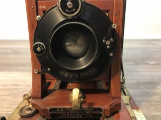 Vintage Antique R.  B Cycle Graphic Folmer Schwing Division Kodak Camera 2