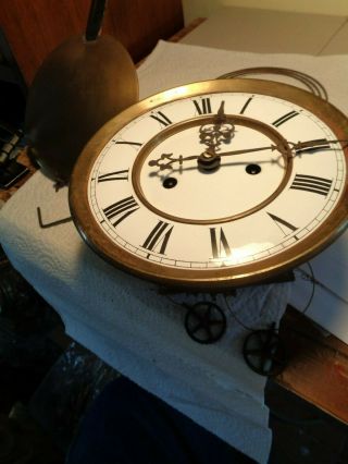 Antique - Gustav Becker - 2 Wt.  - Vienna Regulator Clock Movt.  Ca.  1890 To Restore - T887
