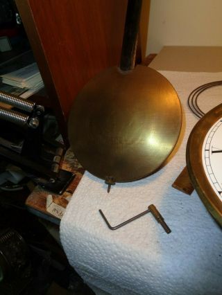 Antique - Gustav Becker - 2 Wt.  - Vienna Regulator Clock Movt.  Ca.  1890 To Restore - T887 2