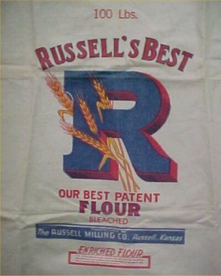 Vintage Flour Sack Russell 