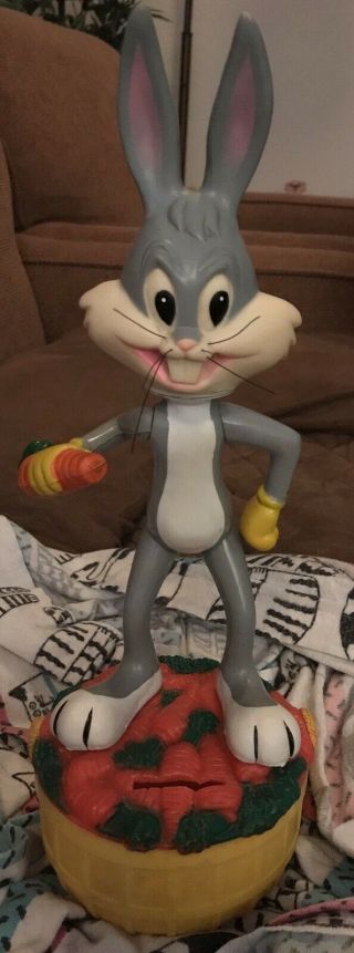 Vintage 1971 Plastic Bugs Bunny Bank Warner Brothers Looney Tunes 13 "