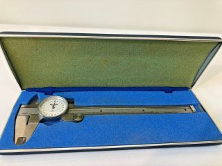 Vintage Craftsman Vernier Dial Caliper 6 Inch No 40172 Case And Box