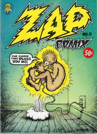 Vintage Graphic Comic " Zap " No.  0 - R.  Crumb