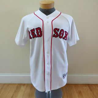 Majestic Jason Varitek Boston Red Sox Jersey Vtg Mlb Baseball Sewn Size Medium