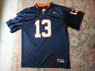 Nike Uva Virginia Cavaliers Blue Jersey 13 Youth M (12/14) 100 Polyester Guc
