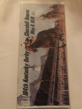 1978 Kentucky Derby Program Triple Crown Winner Affirmed Horse Racing