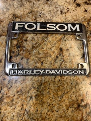 Vintage California Folsom License Plate Frame