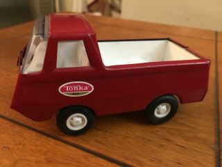 Vintage Pressed Steel Tiny Tonka Pickup Truck Red