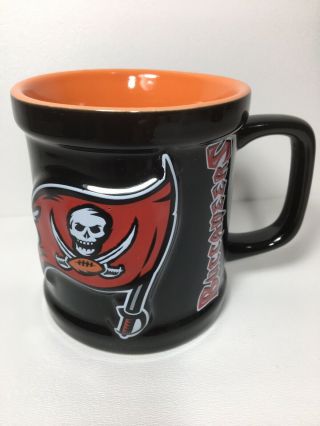 Tampa Bay Buccaneers Coffee Cup Mug Red Black Orange