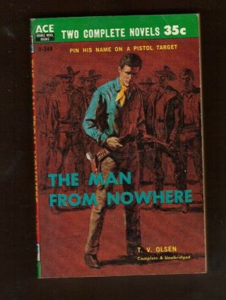 Man From Nowhere,  The Avenging Gun - 1959 Western Action Double Paperback Book