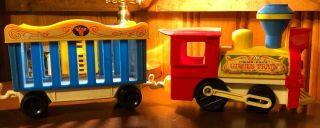 Vintage Fisher Price Little People Circus Parade Train Set