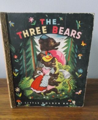 Vtg The Three Bears A Little Golden Book 1st Edition " A " 1948 F.  Rojankovsky