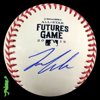 Ian Anderson Autographed 2019 All - Star Futures Game Baseball Ball Braves Bas