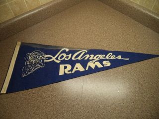 Vintage Los Angeles Rams Felt Souvenir Pennant