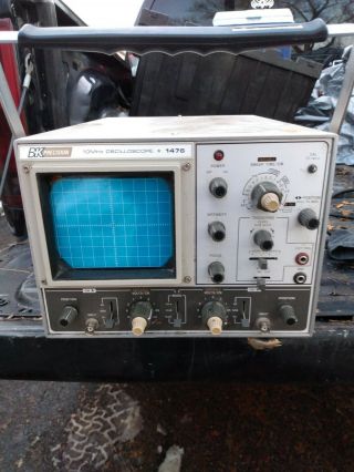 Bk Precision 10 Mhz 1476 Vintage Oscilloscope (2j)