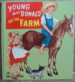Vintage Whitman Cozy Corner Book Young Macdonald On The Farm Very Good