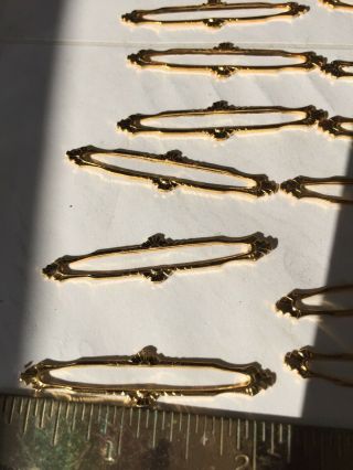 30 Vintage Gold Plate Bar Style Findings