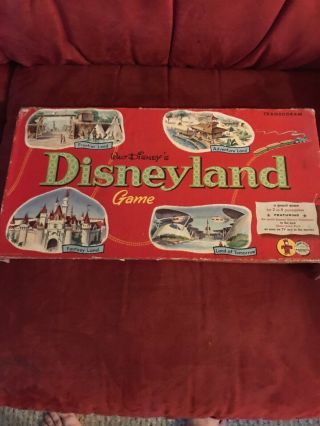 Vintage 1950s Transogram Walt Disney’s Disneyland Game Adventures In Disneyland