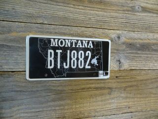 Montana License Black Counties Bucking License Plate Mt Specialty License Plate