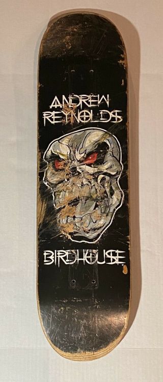 Vintage Andrew Reynolds Birdhouse Skateboards “skull” Skateboard Deck