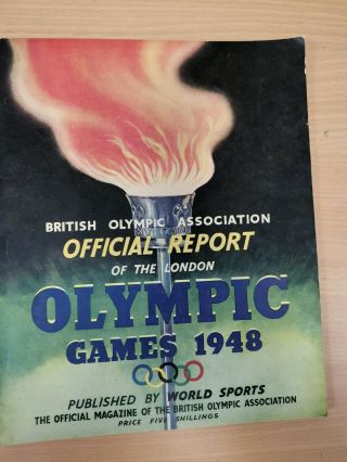 1948 London Olympic Games Official Report British Olympic Association Sport