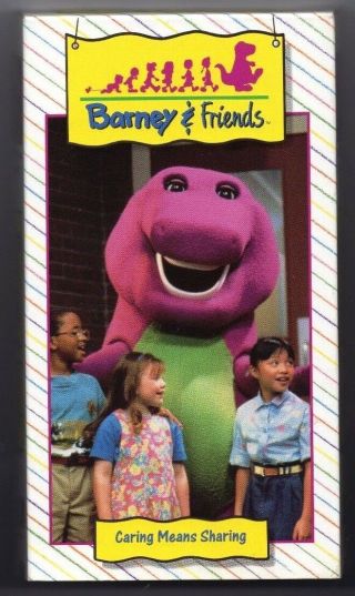 Vintage Barney & Friends Vhs Caring Means Sharing 1992