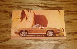 1964 Chevrolet Corvette Sting Ray Convertible Post Card 64 Chevy