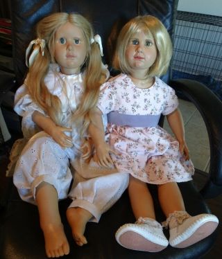 2 Vintage Hildegard Gunzel Dolls Both 29 "
